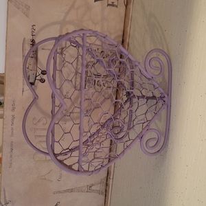 💜🐔Heart chicken wire basket🐔💜